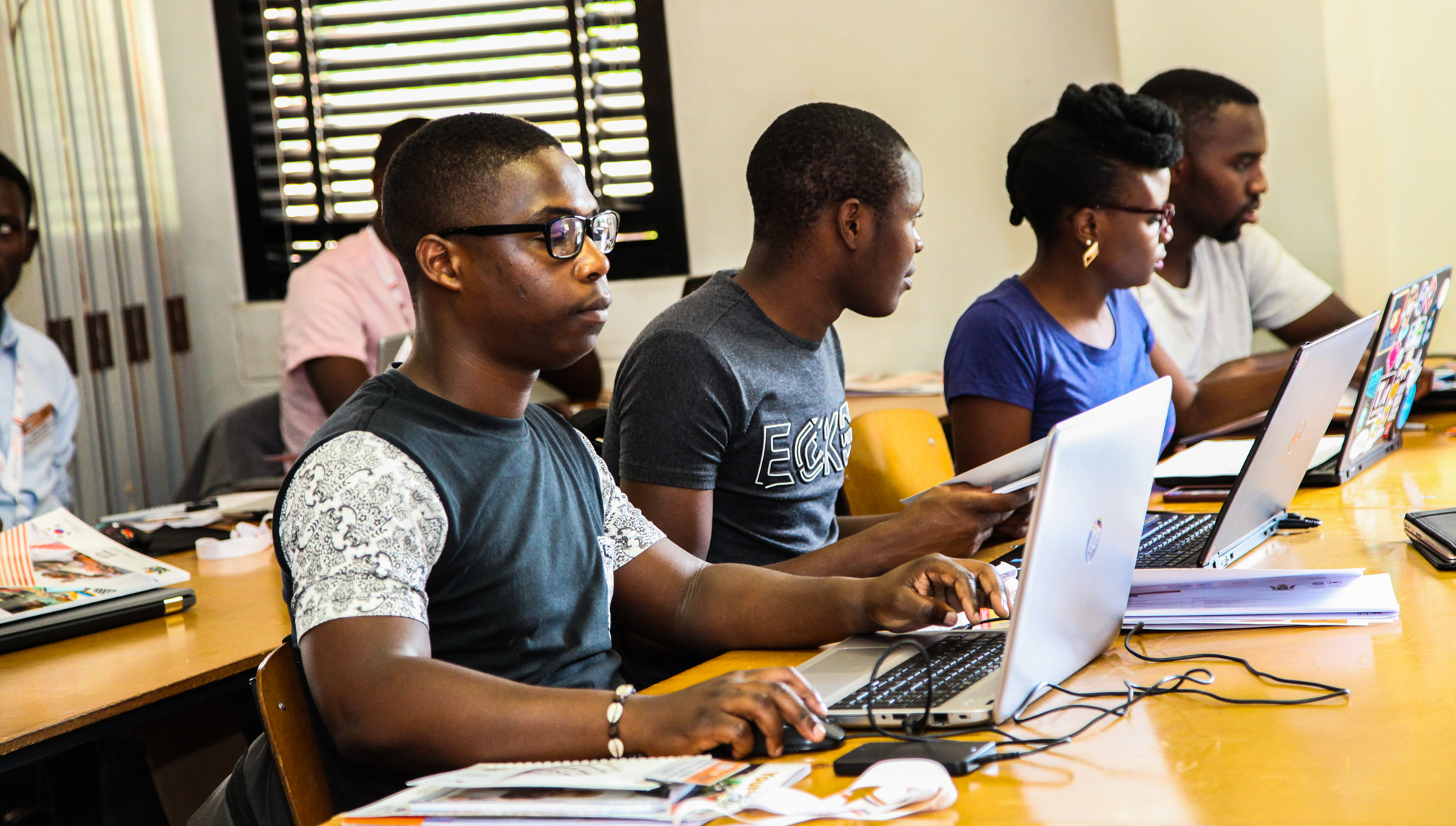 Projector in classroom